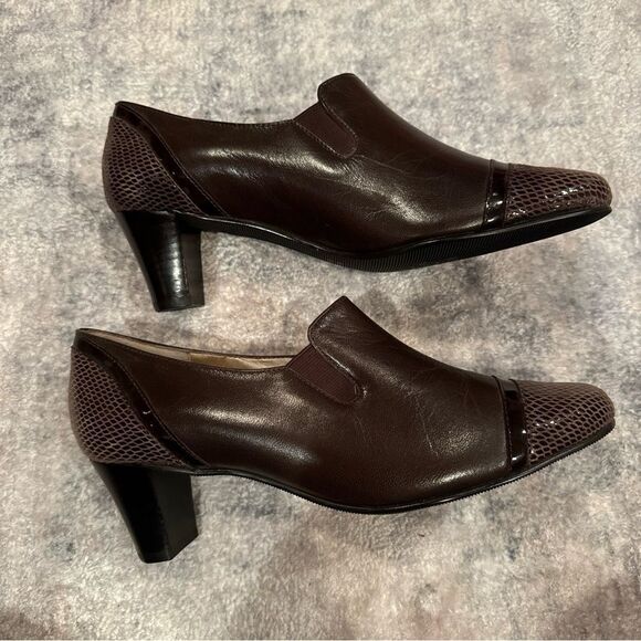 NEW Mark Lemp Classics Brown Leather Pumps/Heels 9.5M Women’s - Picture 8 of 13
